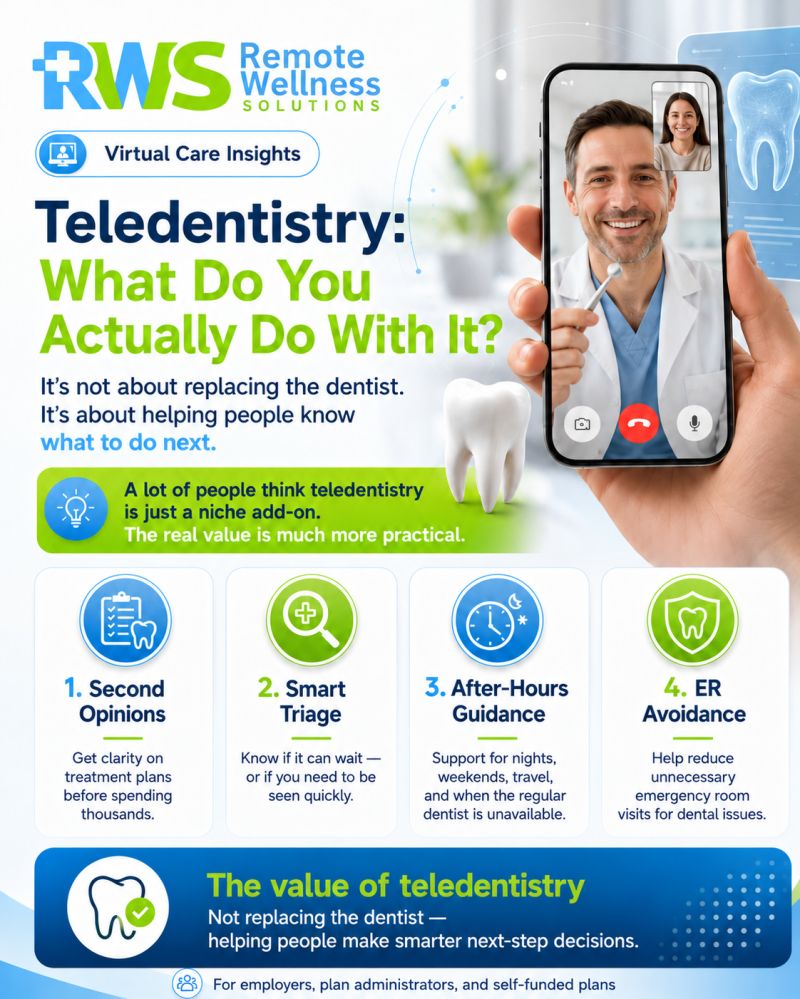 A question we hear a lot with teledentistry is: